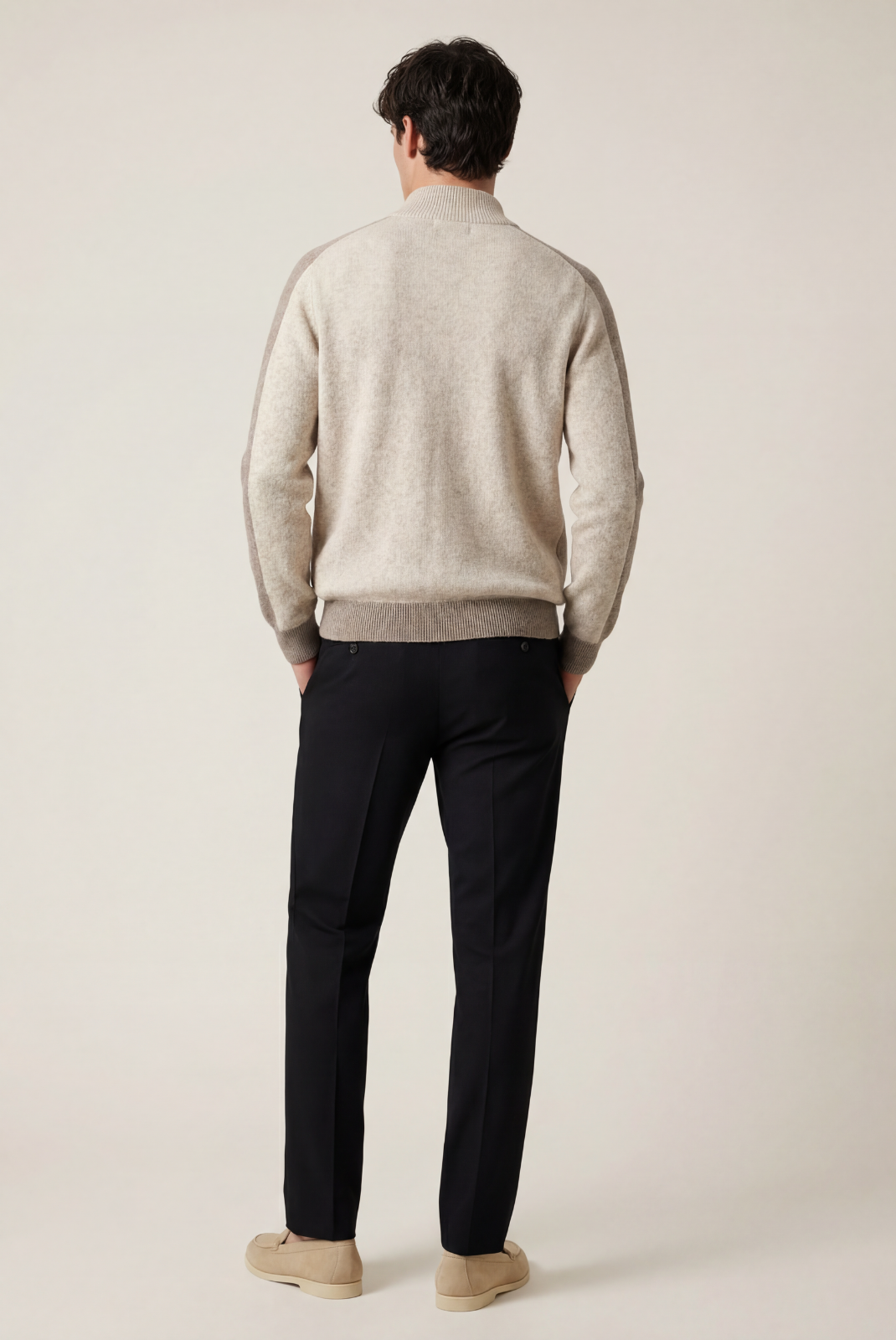 Beige Donati Cashmere Cardigan