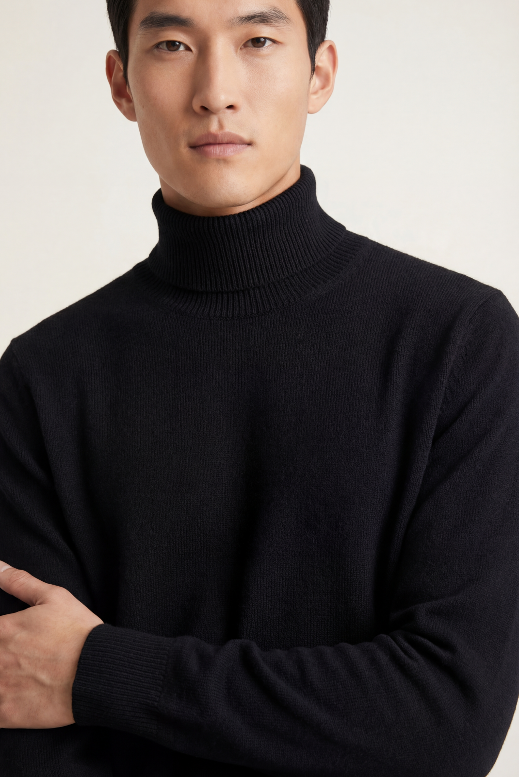 Black Cashmere Turtleneck