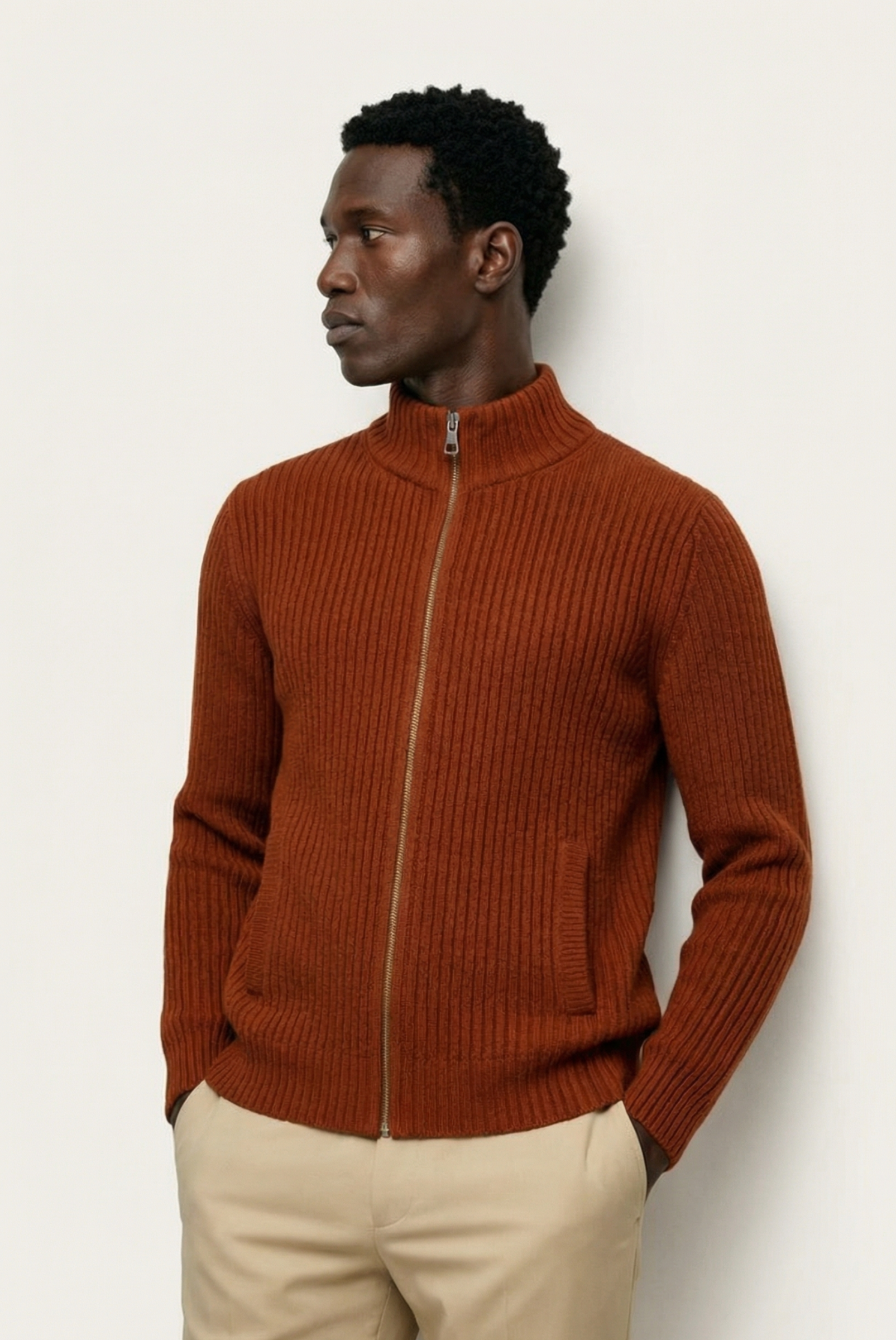Rote Donati Strickjacke