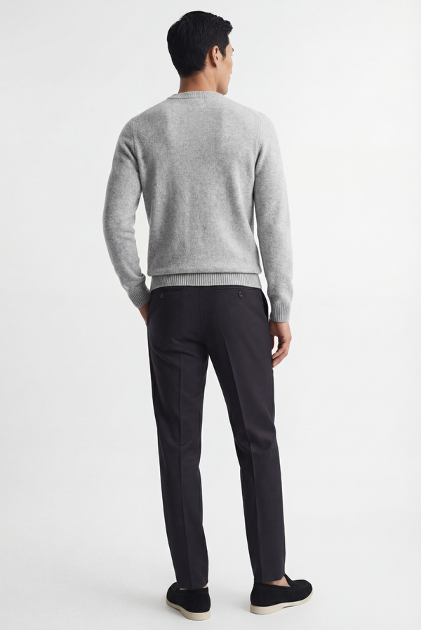 Light Grey Cashmere Crewneck