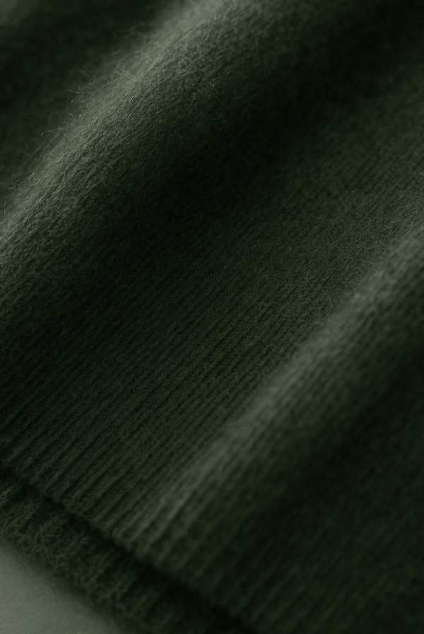 Army Green Cashmere Crewneck