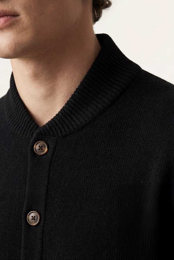 Black Cashmere Cardigan