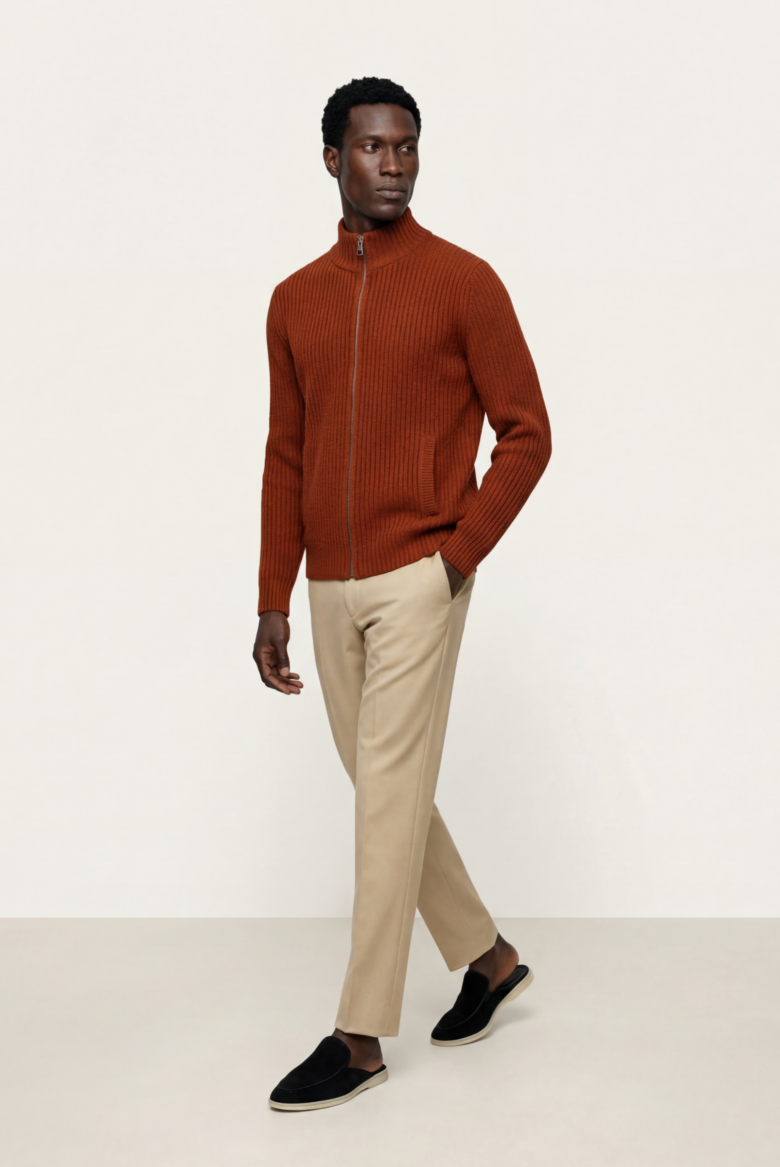Rote Donati Strickjacke
