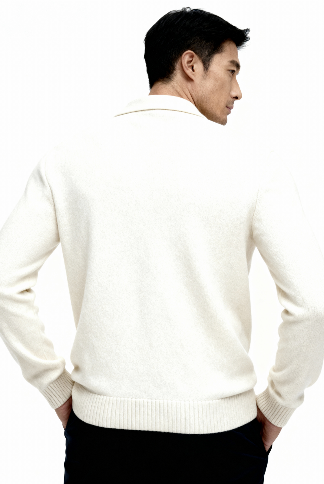 White Polo Cardigan