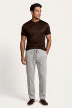 Light Grey Donati Wool Lounge