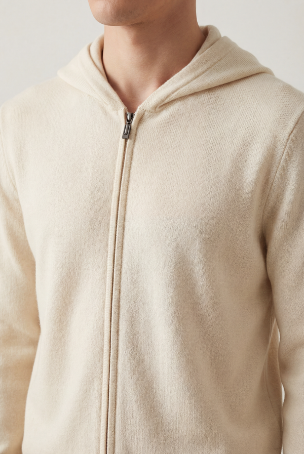 Creme White Premium Cashmere Vest