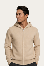 Colete de Cashmere Premium Areia