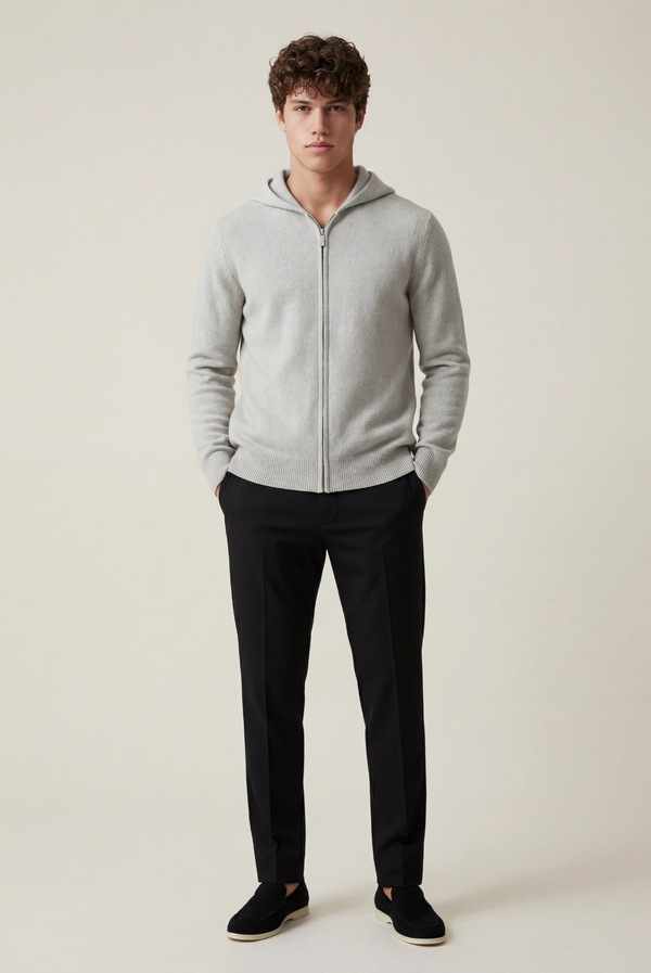 Light Grey Premium Cashmere Vest