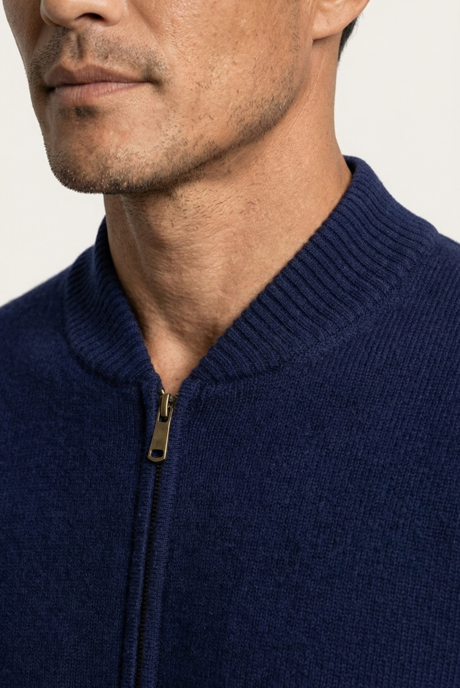 Pulôver de Cashmere Azul Marinho