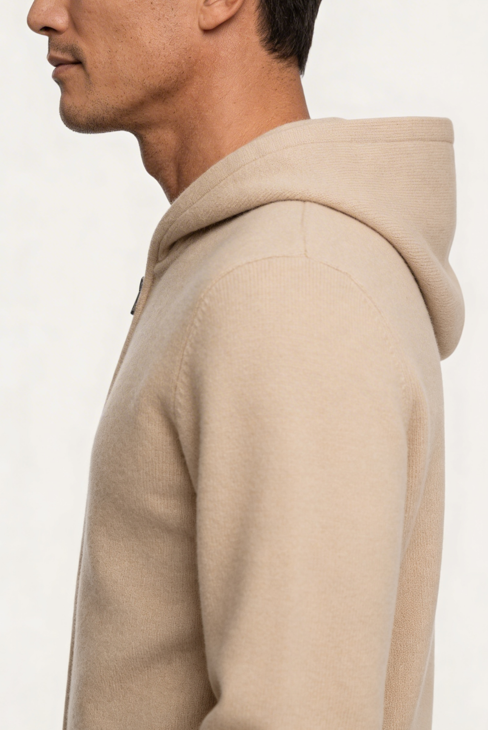 Colete de Cashmere Premium Areia