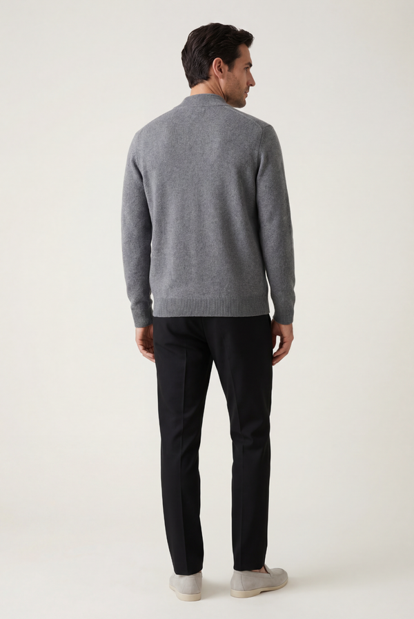 Grey Cashmere Cardigan