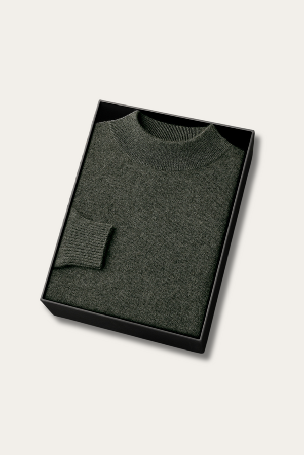Army Green Cashmere Crewneck