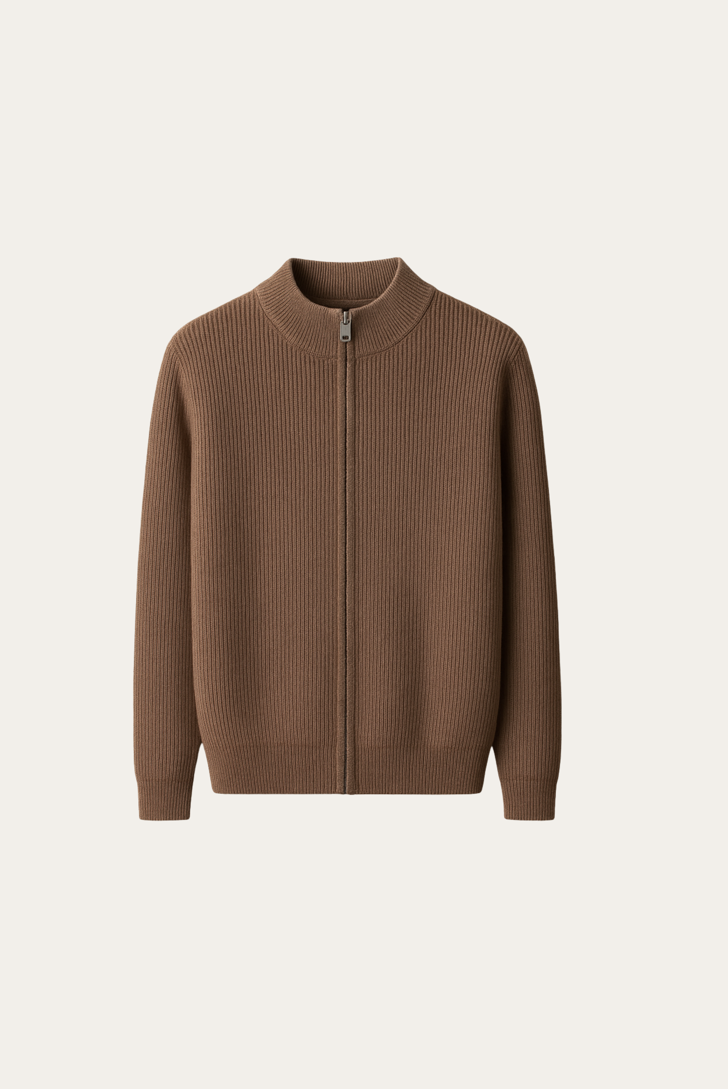 Brown Wool Cardigan
