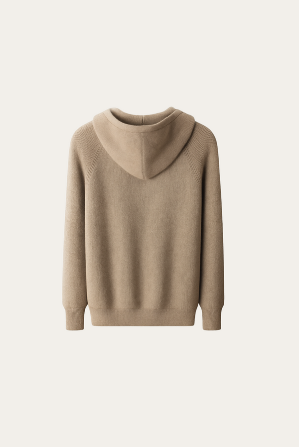 Camel Donati Wool Zip Up