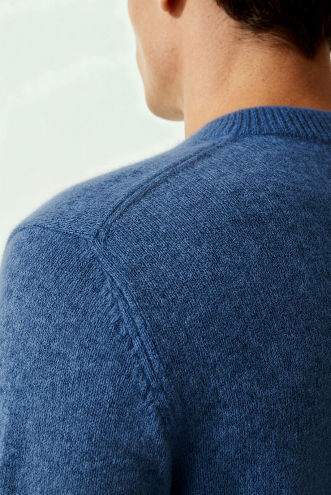 Blue Cashmere Crewneck