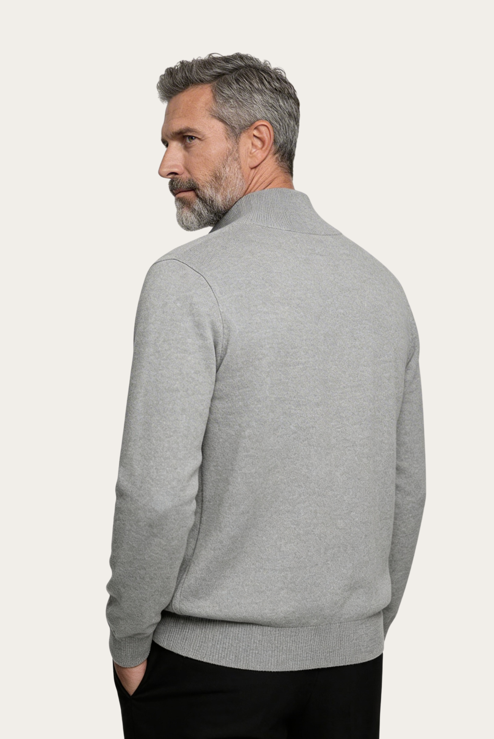 Cardigan Inside-Out en cachemire Gris Clair