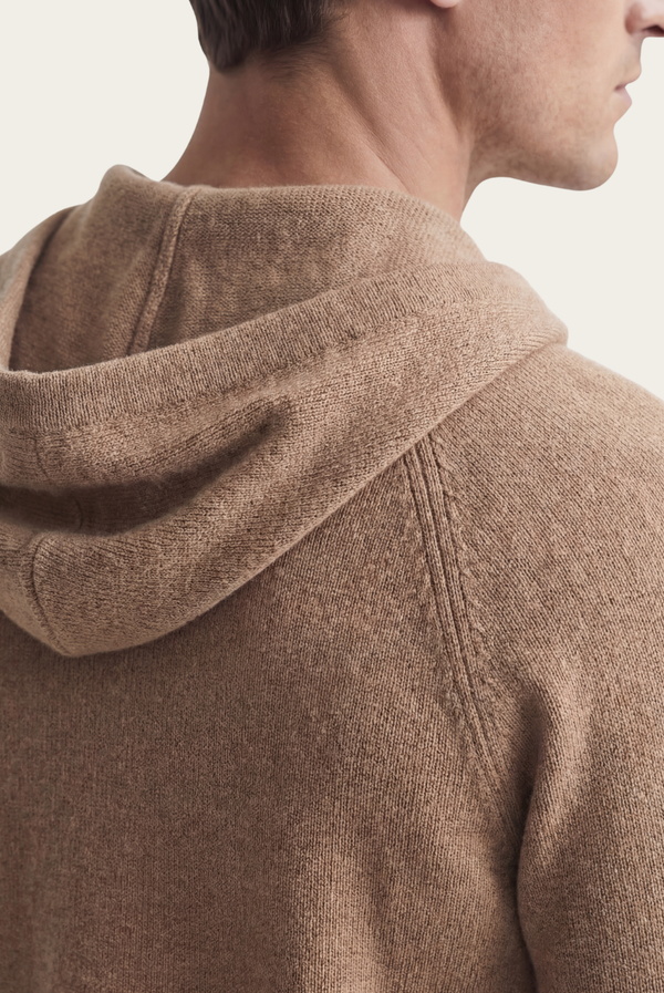 Camel Donati Wool Zip Jacket