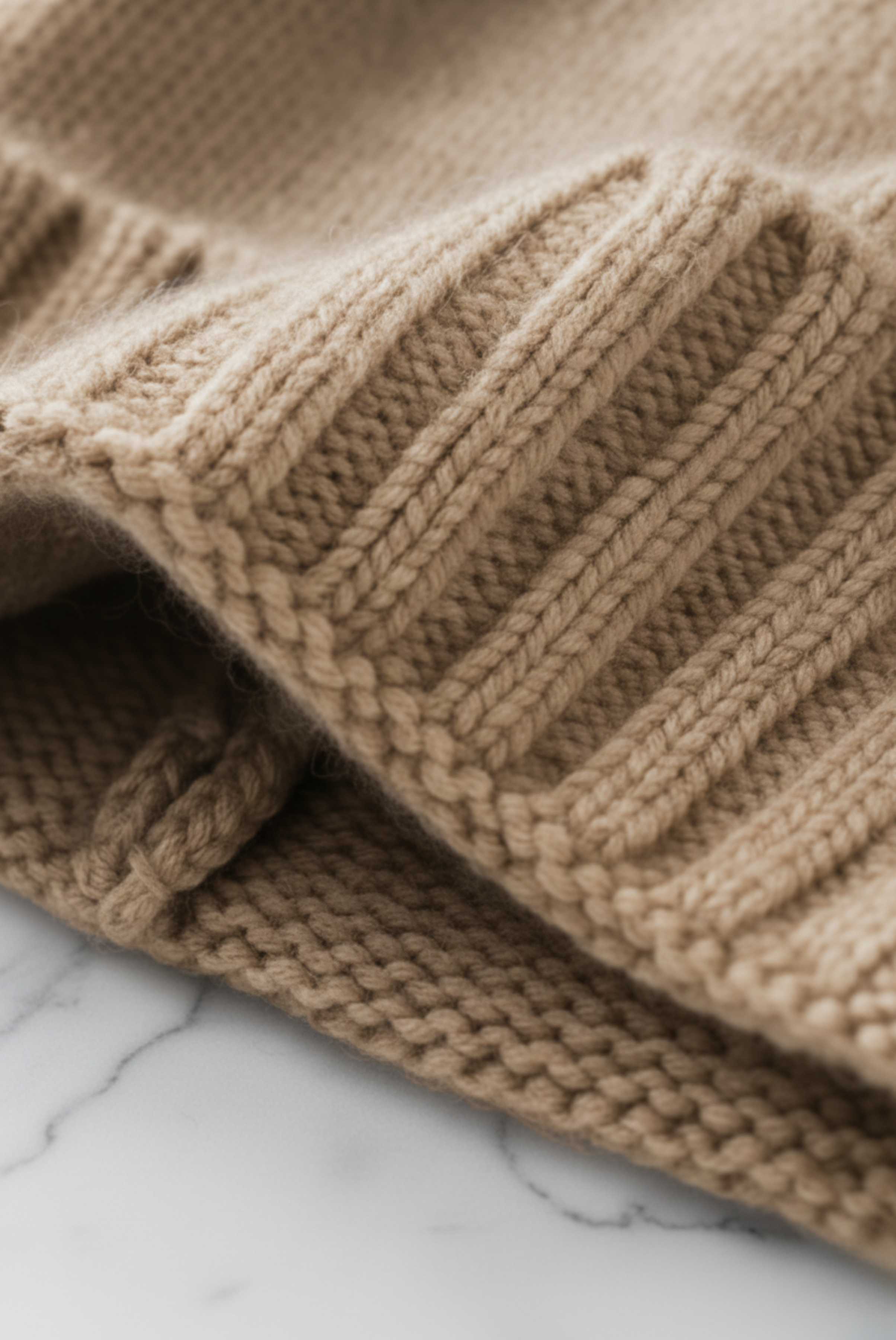 Beige Premium Cashmere Beanie