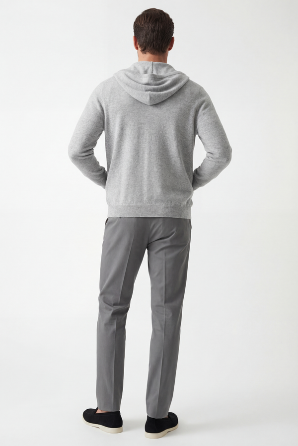 Grey Donati Wool Zip Jacket