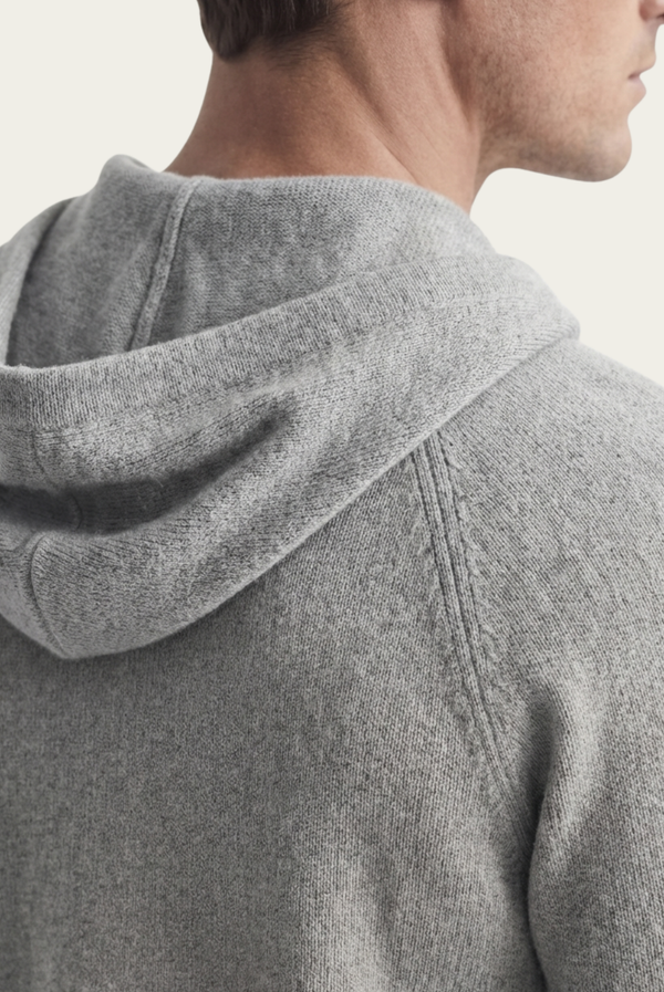 Grey Donati Wool Zip Jacket