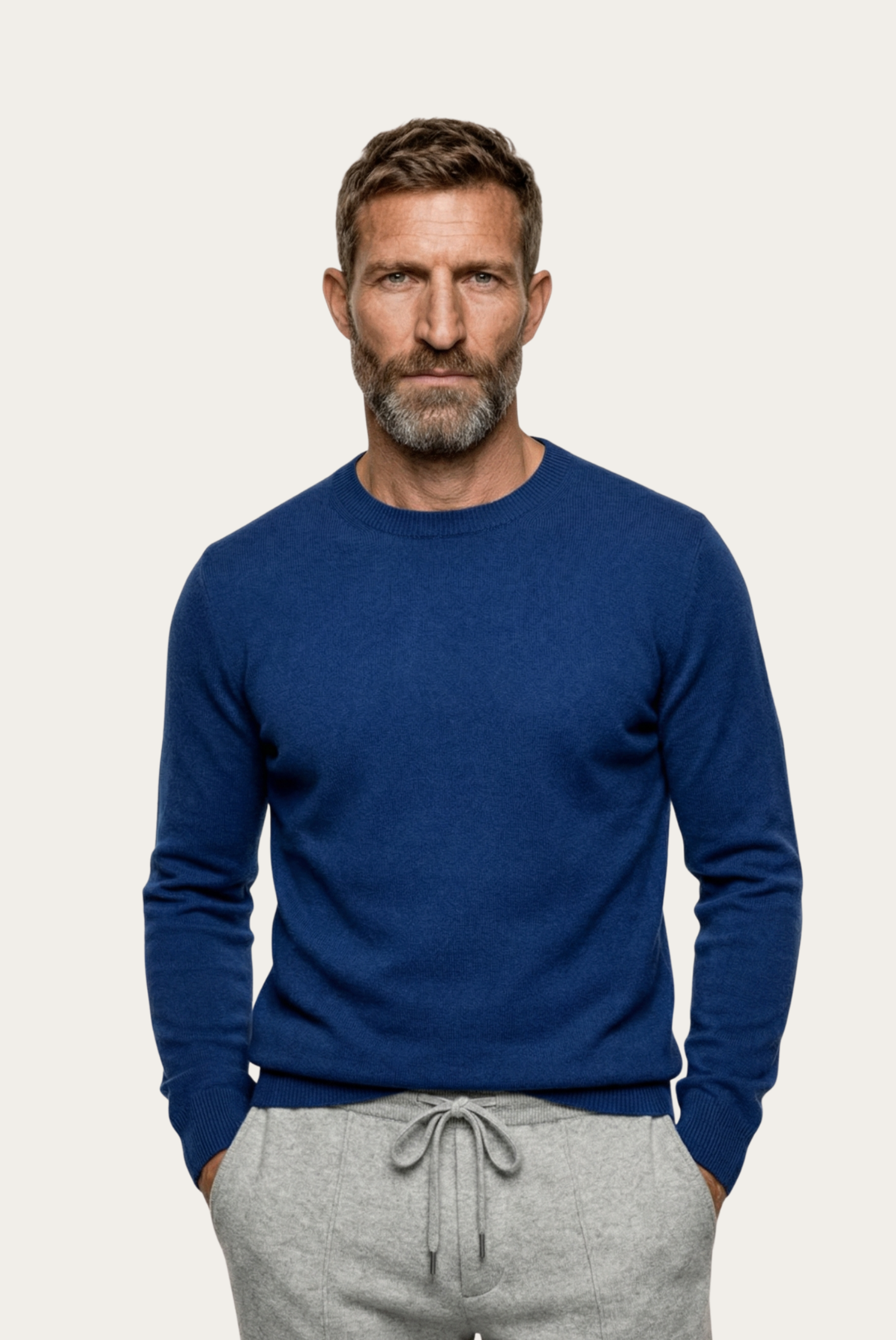 Blue Cashmere Crewneck