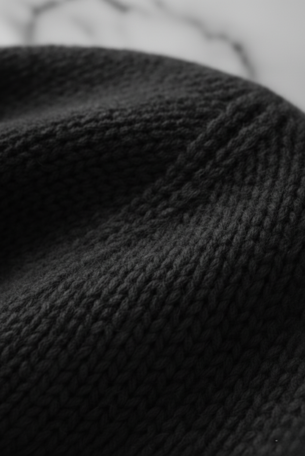 Dark Grey Premium Cashmere Beanie