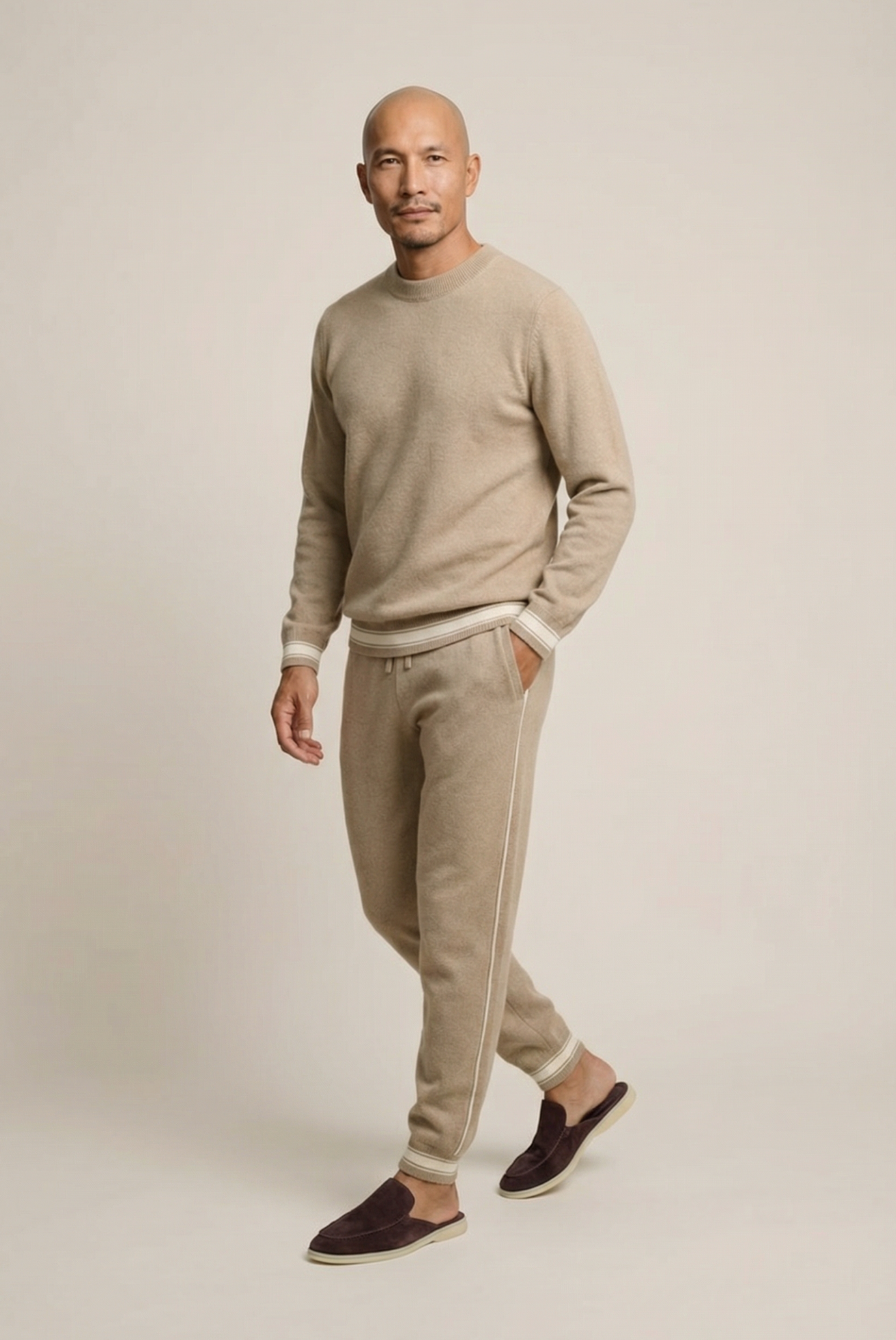 Conjunto Elite de Cashmere Areia