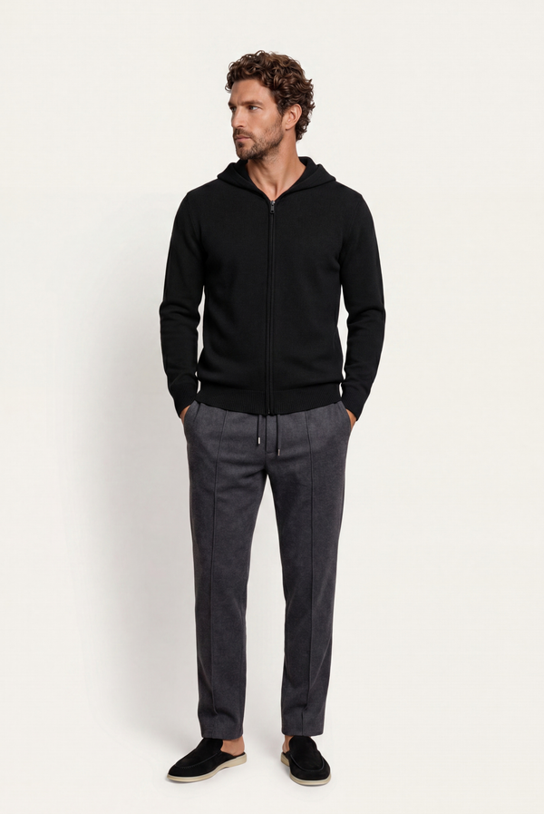 Dark Grey Donati Wool Lounge