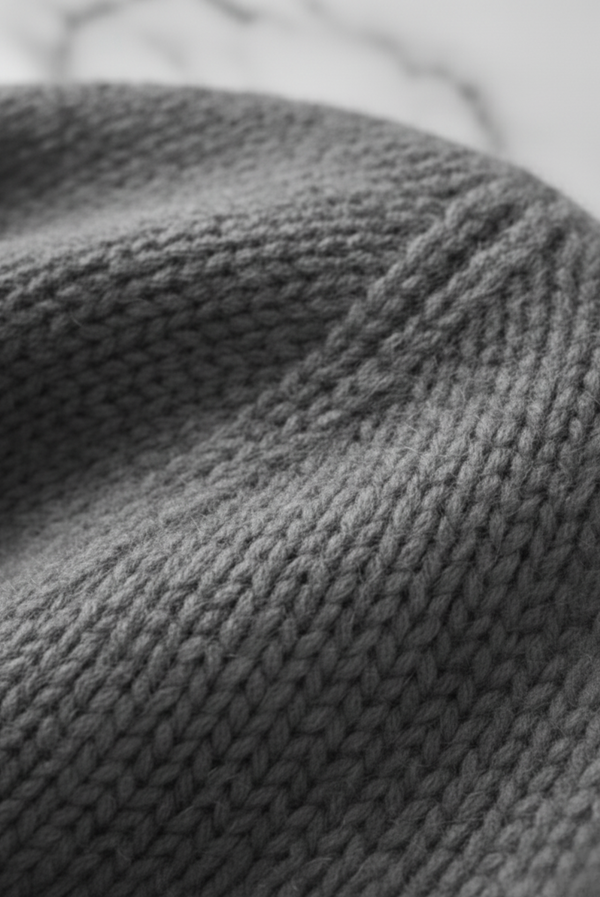 Light Grey Premium Cashmere Beanie
