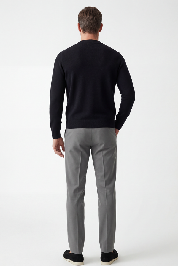 Black Cashmere Crewneck