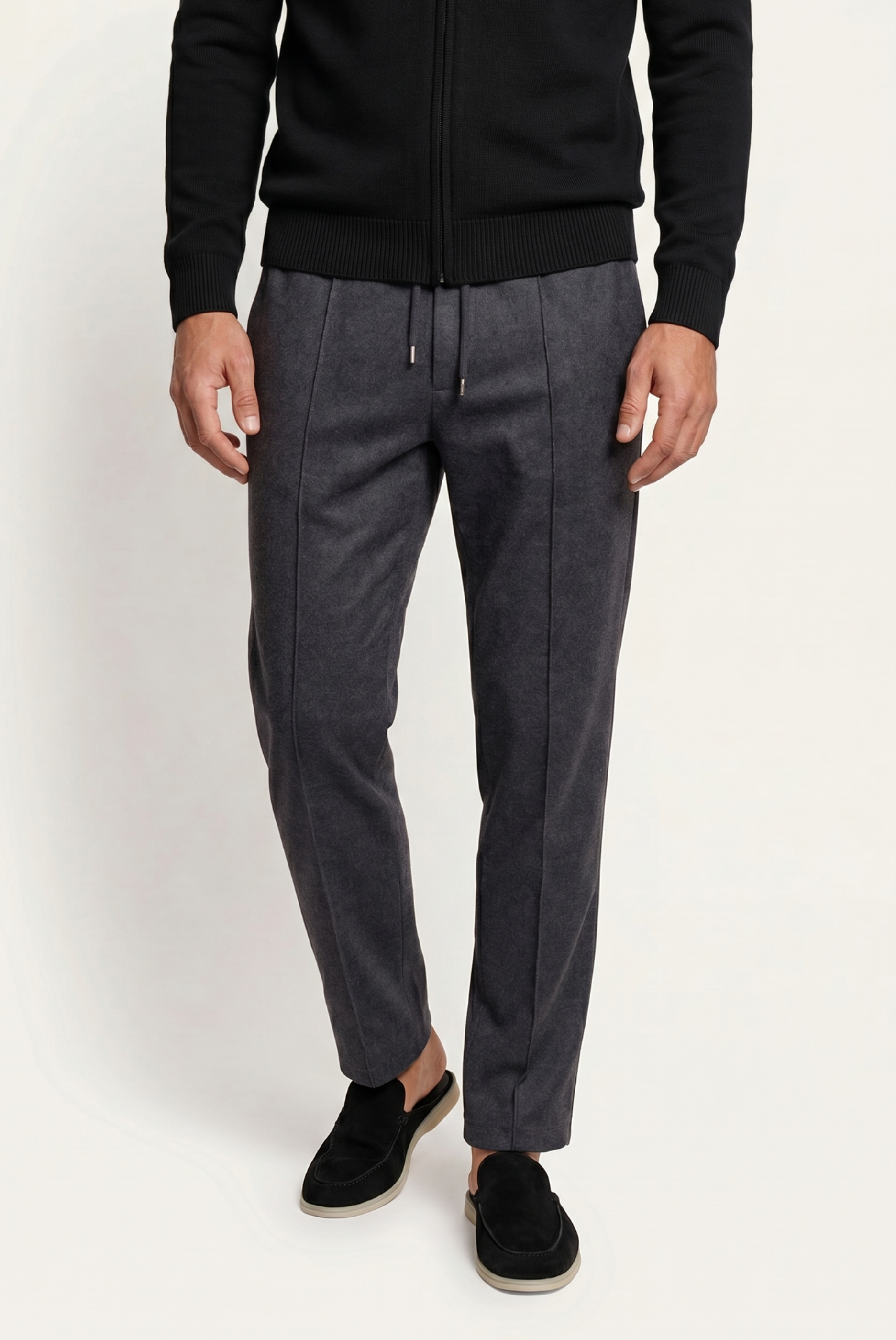 Dark Grey Donati Wool Lounge