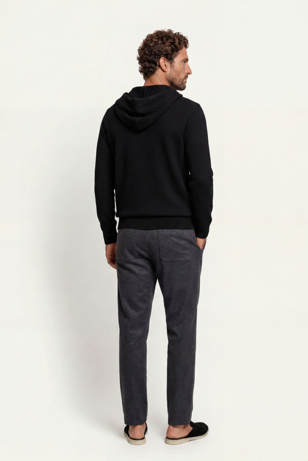Dark Grey Donati Wool Lounge