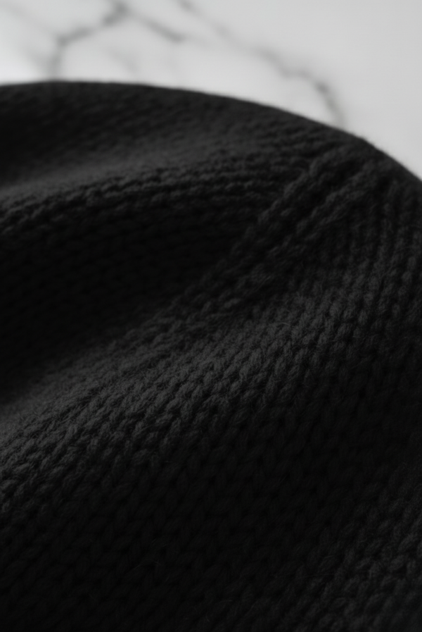 Black Premium Cashmere Beanie