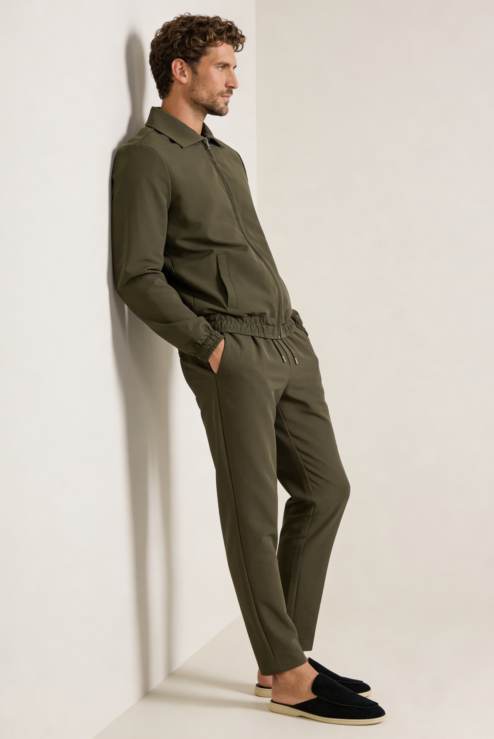 Dark Green Tech Suit