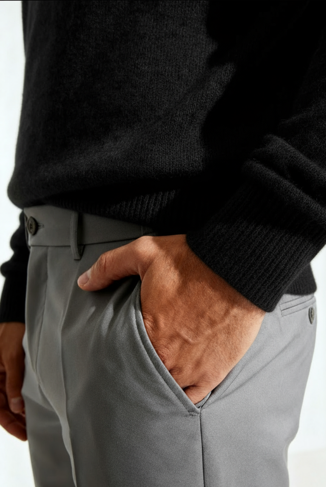 Black Cashmere Crewneck