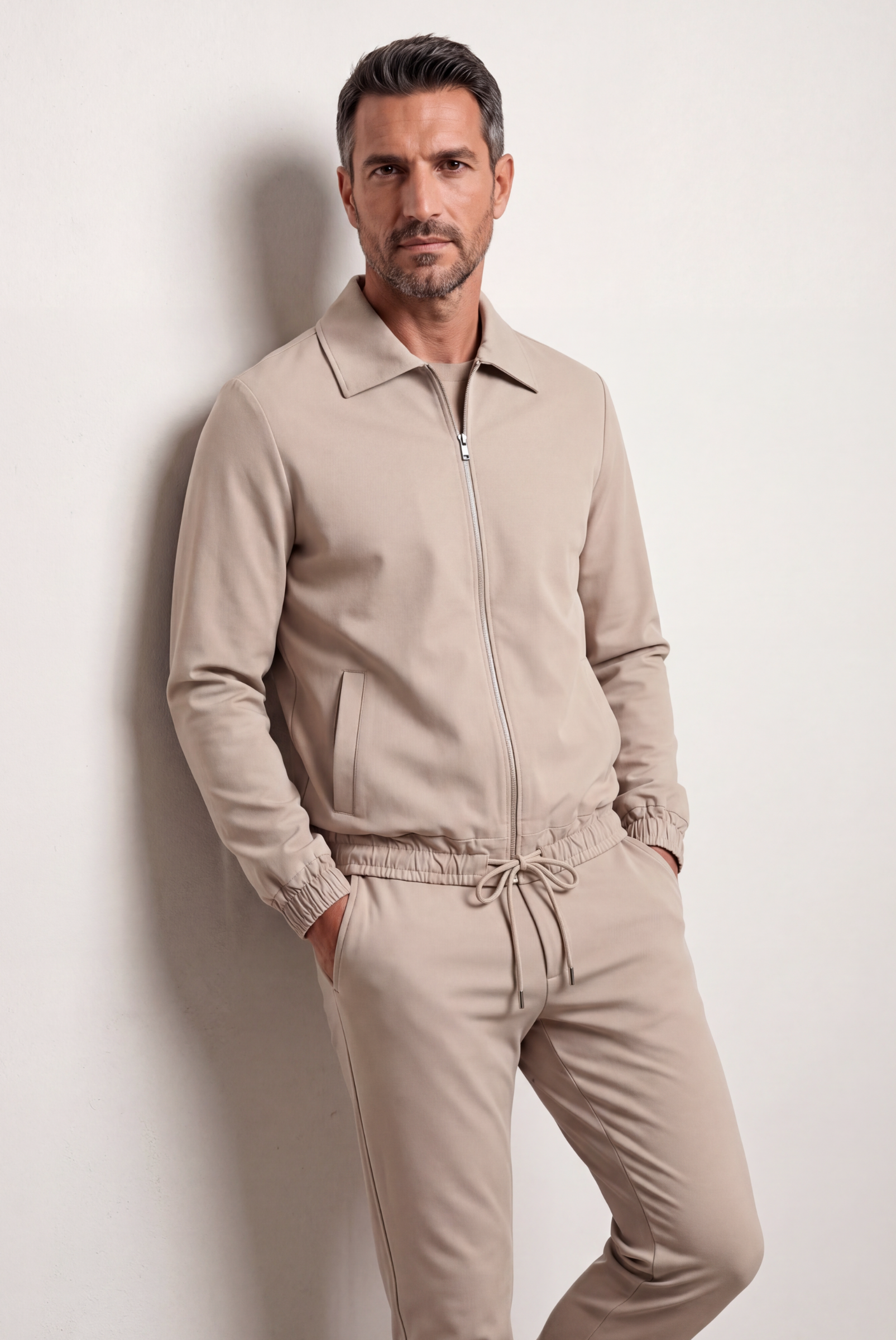 Light Beige Tech Suit