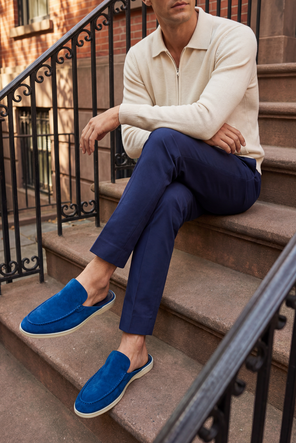 Marine Blue Donati Mule