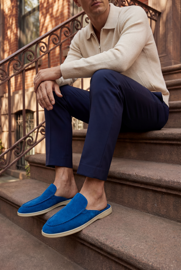 Marine Blue Donati Mule