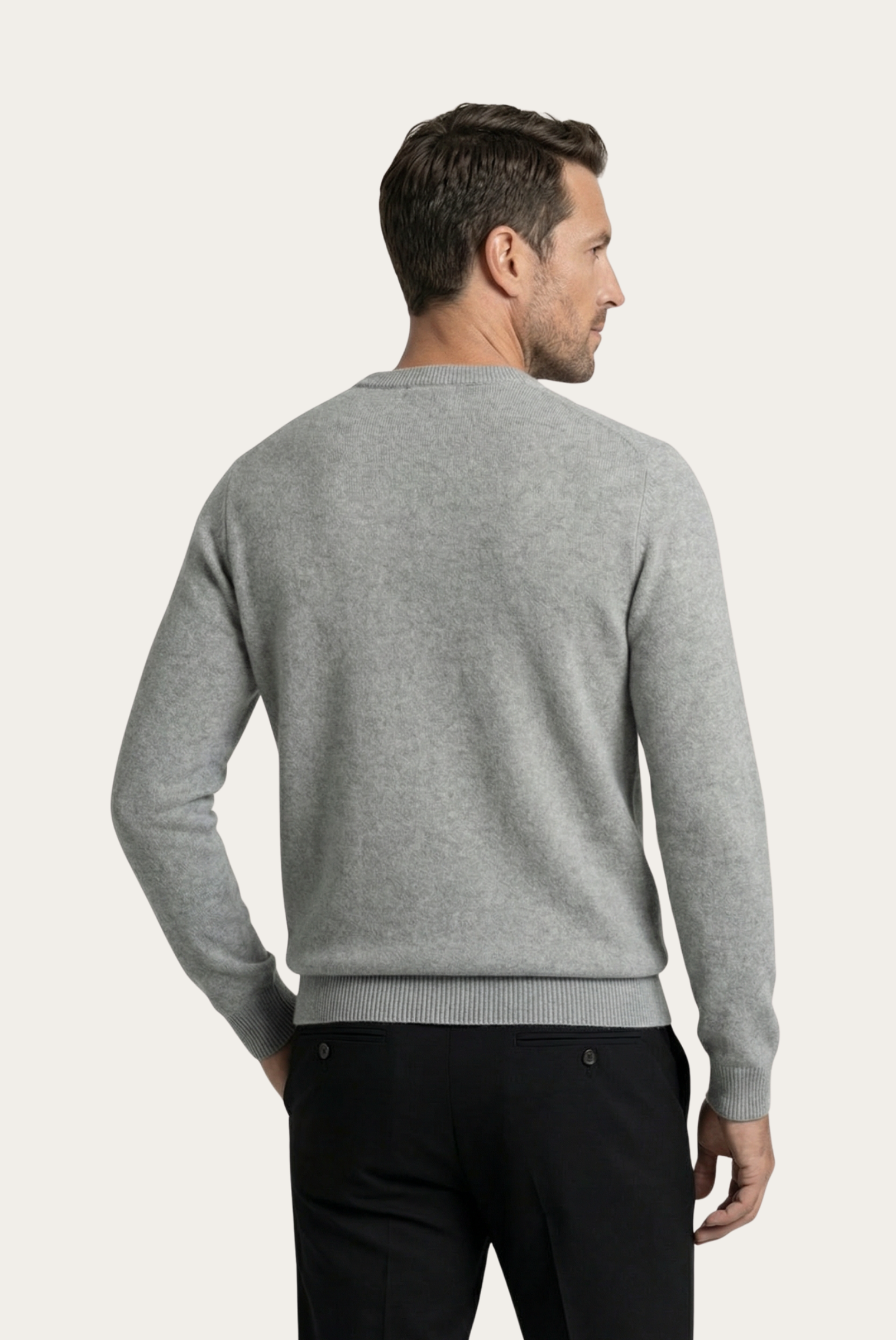 Light Grey Cashmere Crewneck