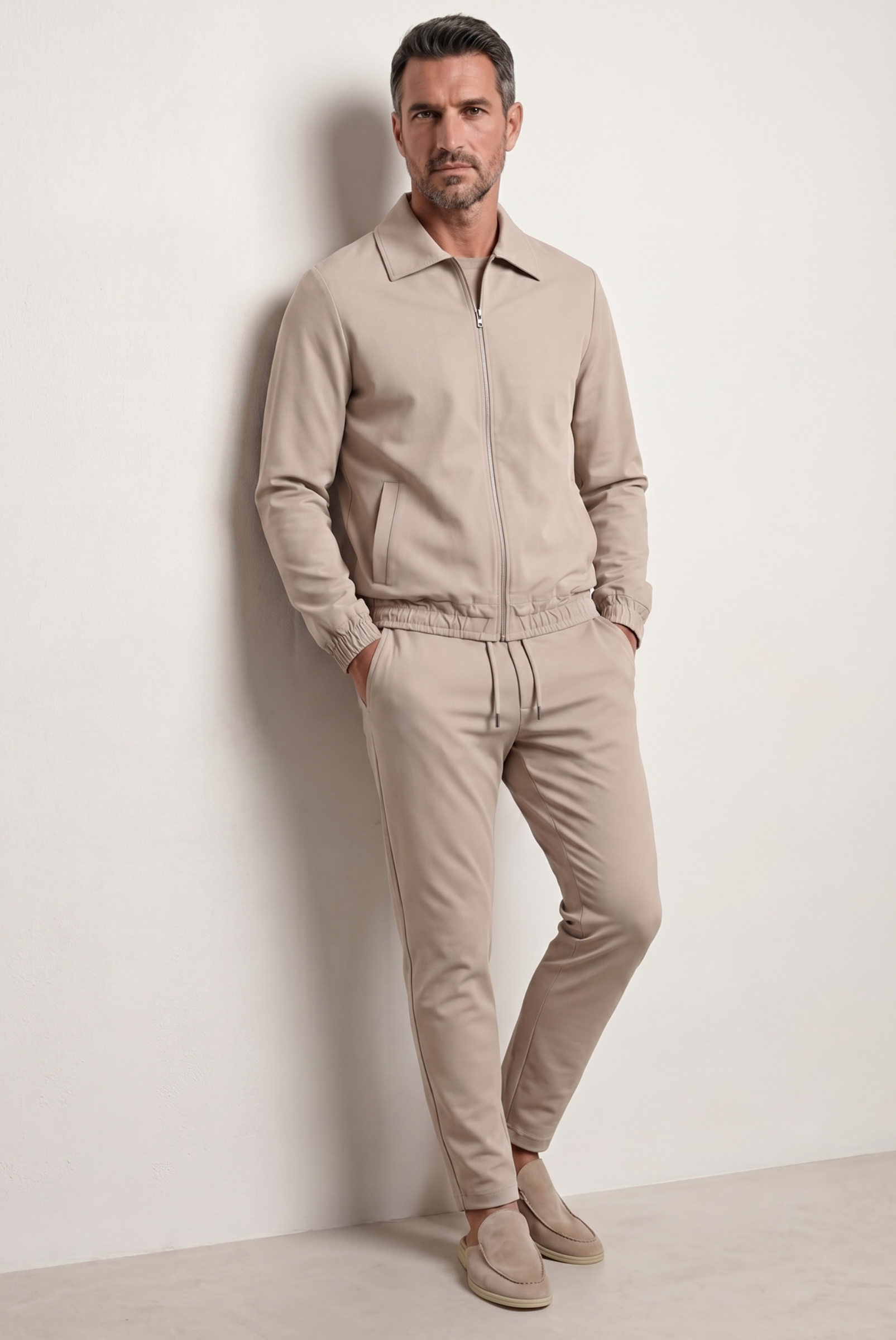 Light Beige Tech Suit