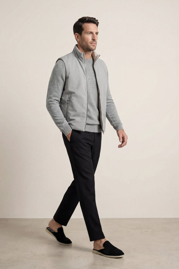 Light Grey Cashmere Crewneck