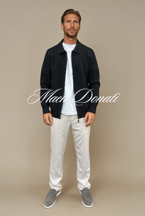 Black Polo Cardigan