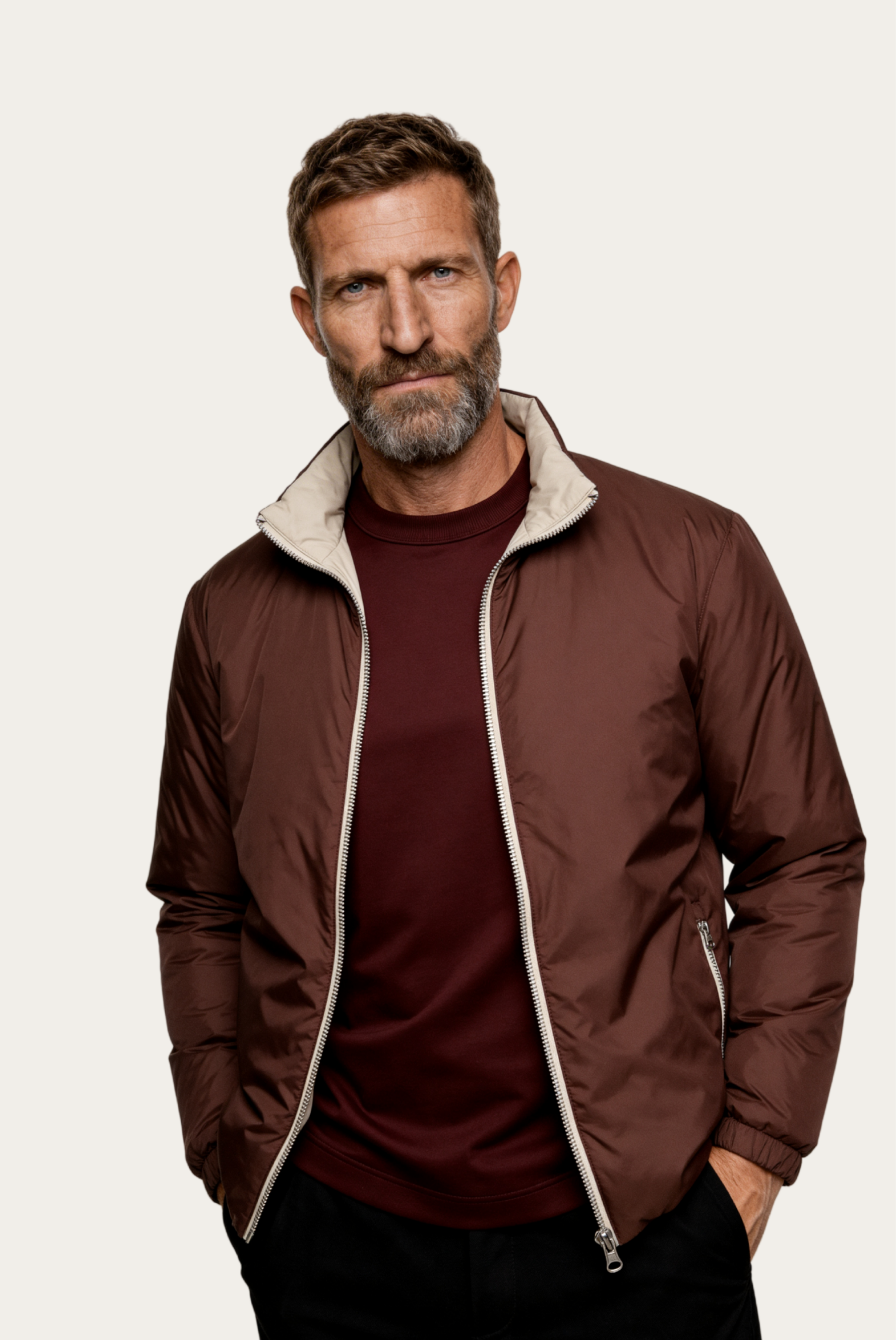 Brauner Windbreaker 