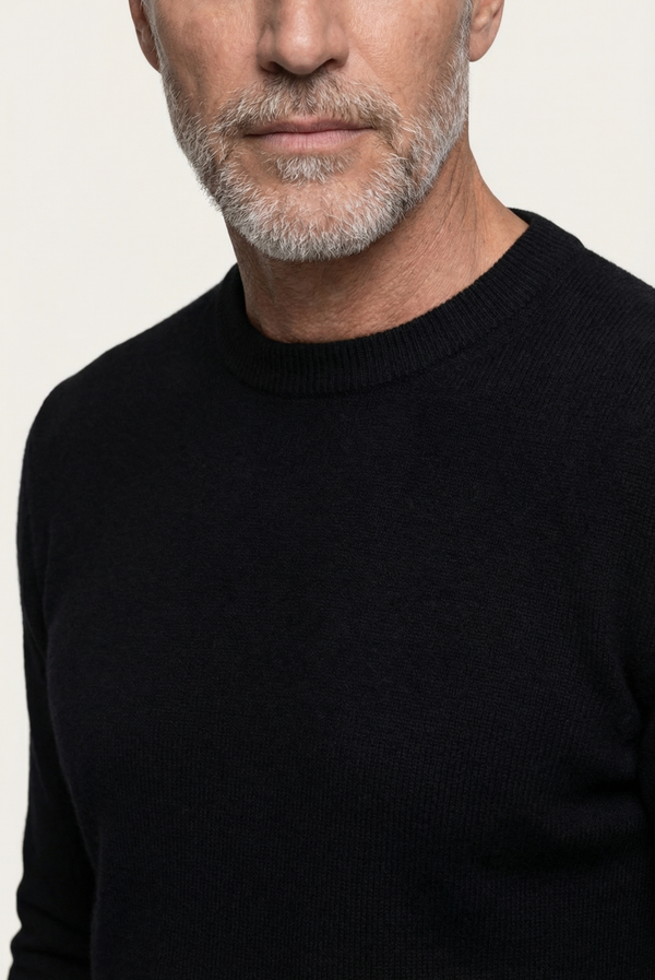 Black Cashmere Crewneck