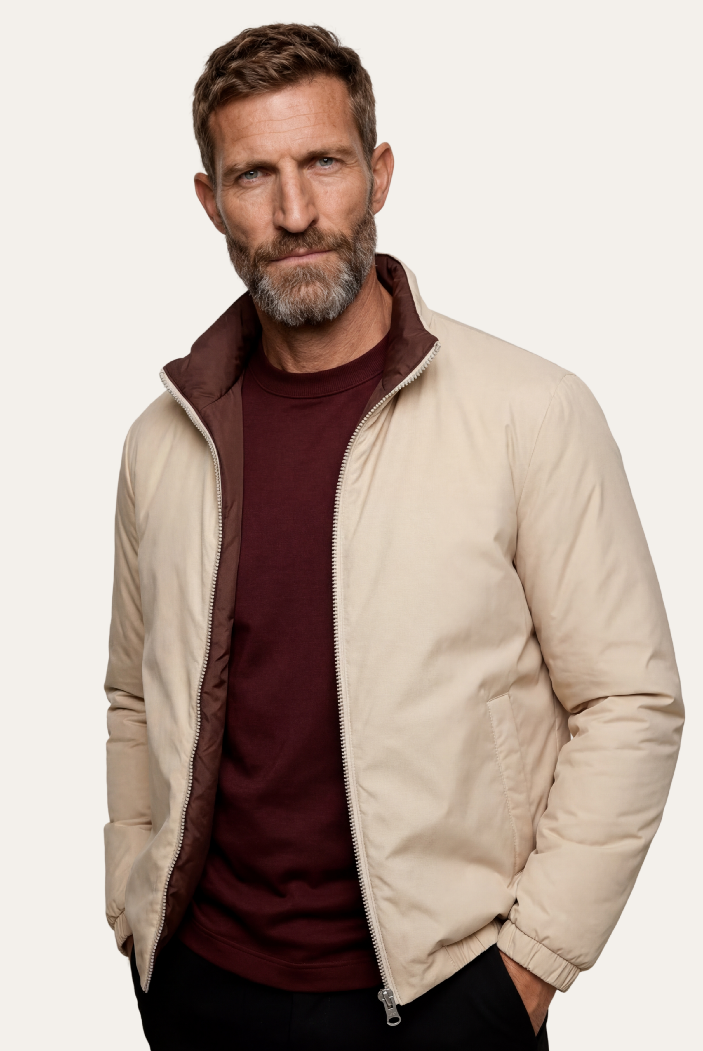 Brauner Windbreaker 