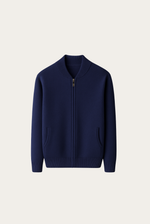 Marineblauer Kaschmirpullover