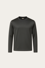 Graues Imperial-Langarmshirt