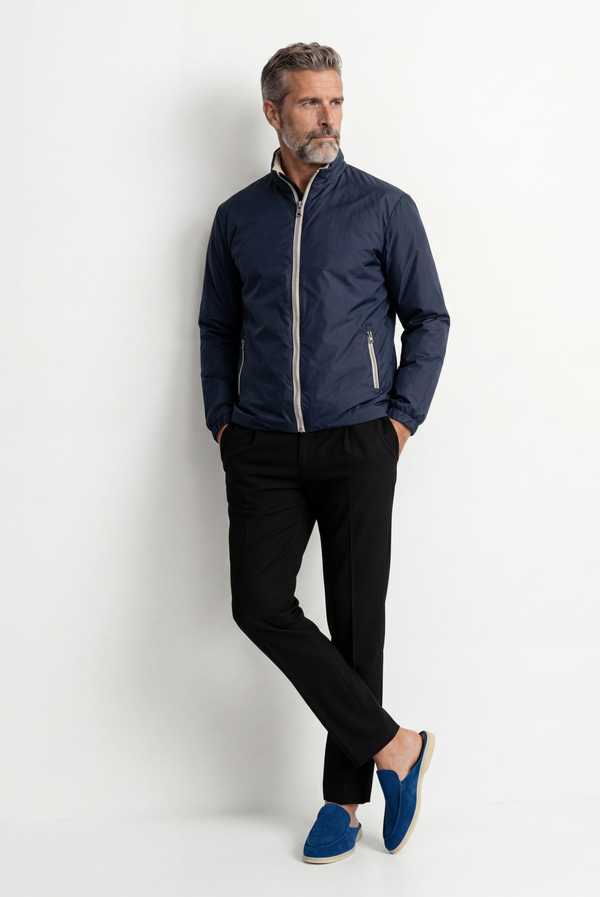 Marineblau Donati Pantoffel