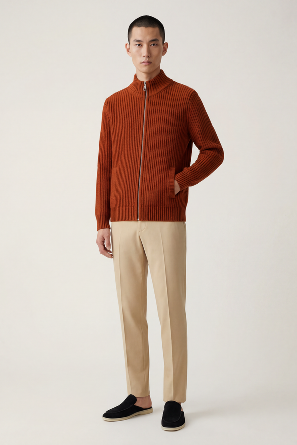 Red Donati Cardigan
