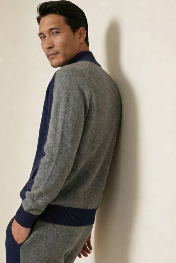 Navy Donati Cashmere Set